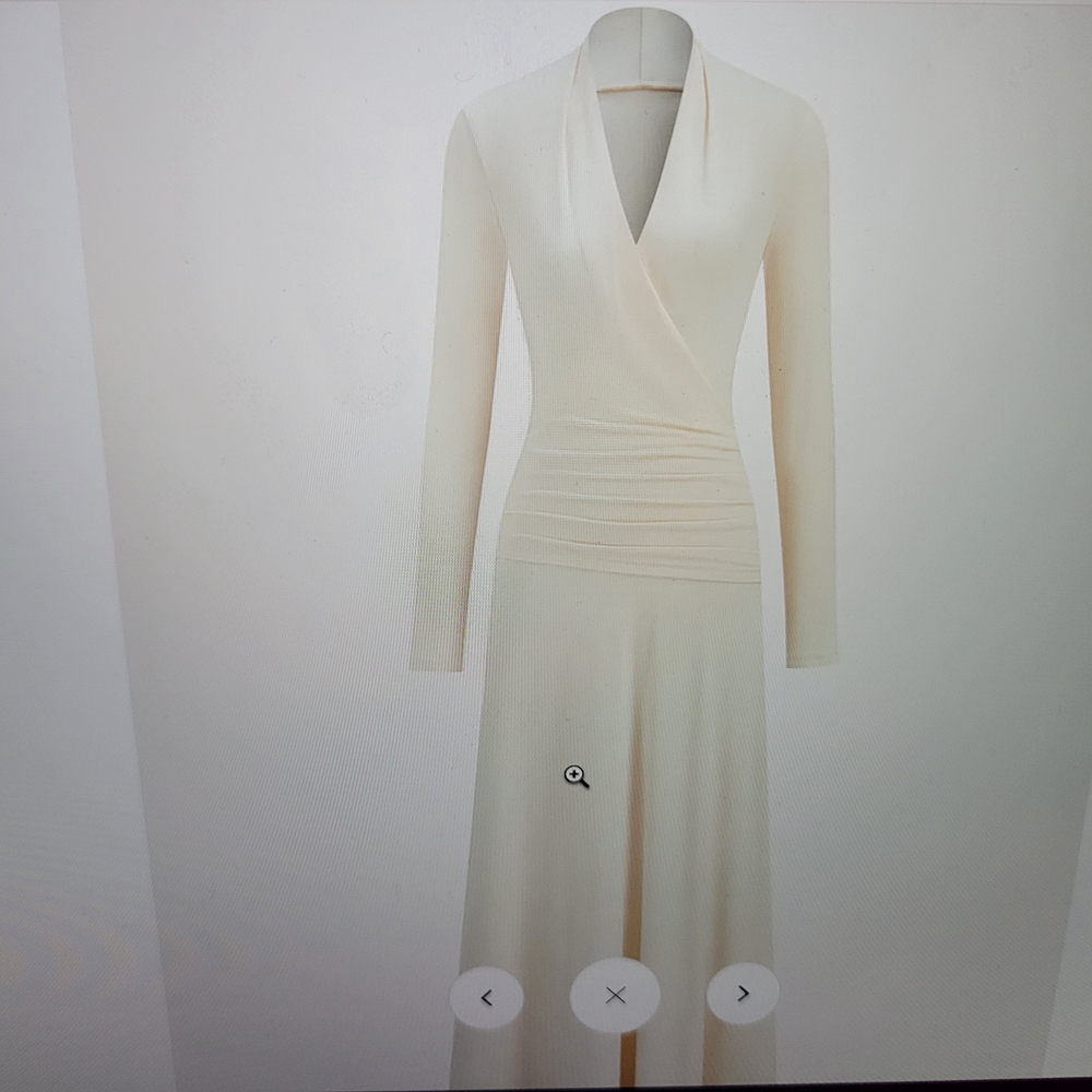 Commense Pleated Fishtail Long Dress